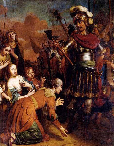 Volumnia Pleading with her Son Coriolanus to Spare Rome